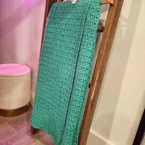 Vintage Hand Knit Afghan Blanket